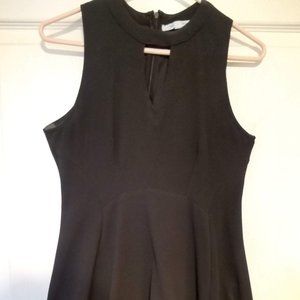 She & Sky Black Midi Dress